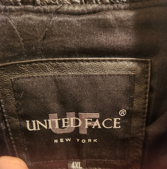 United Face 8 Ball Genuine Leather Jacket - Picture 3 of 4